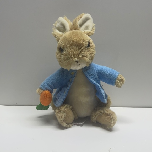 Gund | Toys | Small Peter Rabbit Plush Holding A Carrot Gund | Poshmark